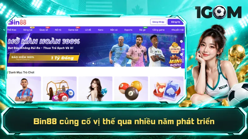 Bin88 củng cố vị thế qua nhiều năm phát triển