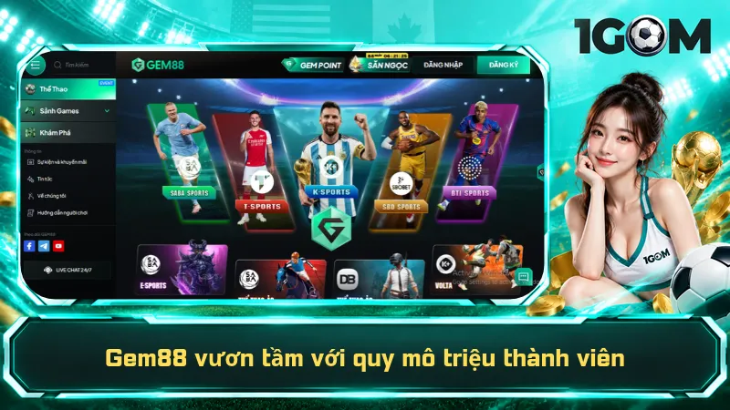 Gem88 vươn tầm với quy mô triệu thành viên