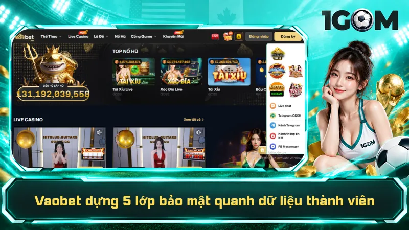 Vaobet dựng 5 lớp bảo mật quanh dữ liệu thành viên